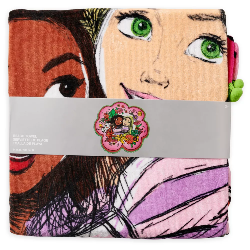 Disney Store Serviette De Plage Vaiana Et Raiponce 5 Disney Store Serviette De Plage Vaiana Et Raiponce – Image 3