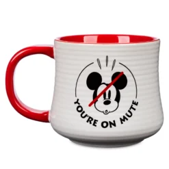 Disney Store Mug Mickey "YOU'RE ON MUTE" -Disney 465032894377 2