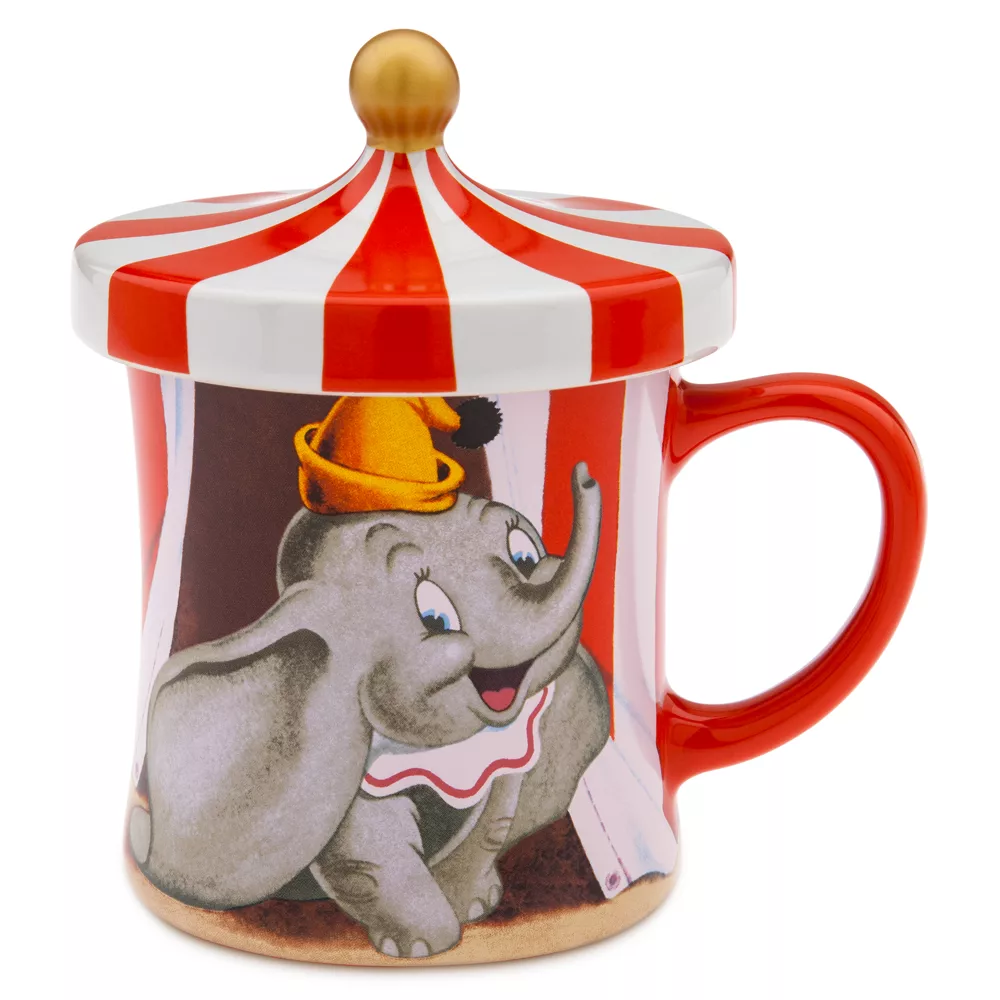 Disney Store Mug Avec Couvercle Dumbo Et Timothée, Dumbo 3 Disney Store Mug Avec Couvercle Dumbo Et Timothée, Dumbo