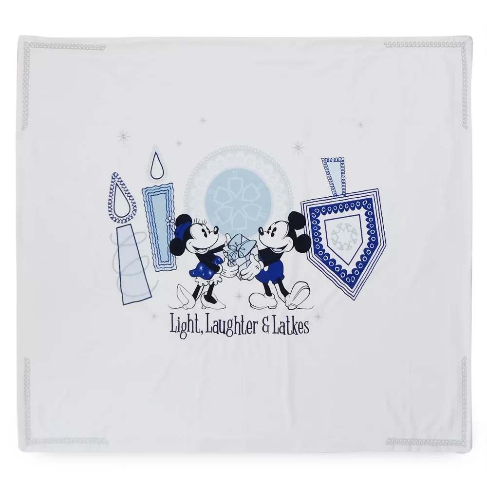 Disney Store Jeté En Polaire Mickey Et Minnie, Hanoucca 3 Disney Store Jeté En Polaire Mickey Et Minnie, Hanoucca
