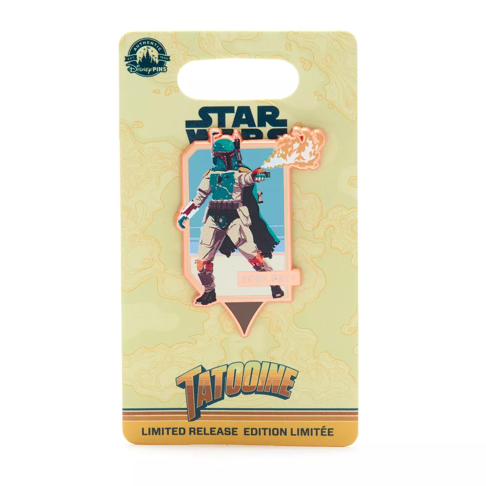 Disney Store Pin's Boba Fett Star Wars Planets Tatooine En édition Limitée 4 Disney Store Pin's Boba Fett Star Wars Planets Tatooine En édition Limitée – Image 2