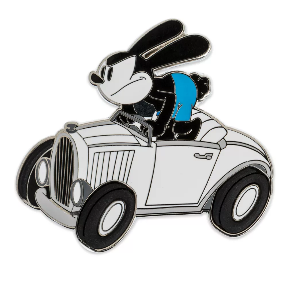 Pin's Oswald Le Lapin Chanceux En Voiture Disney100 3 Pin's Oswald Le Lapin Chanceux En Voiture Disney100