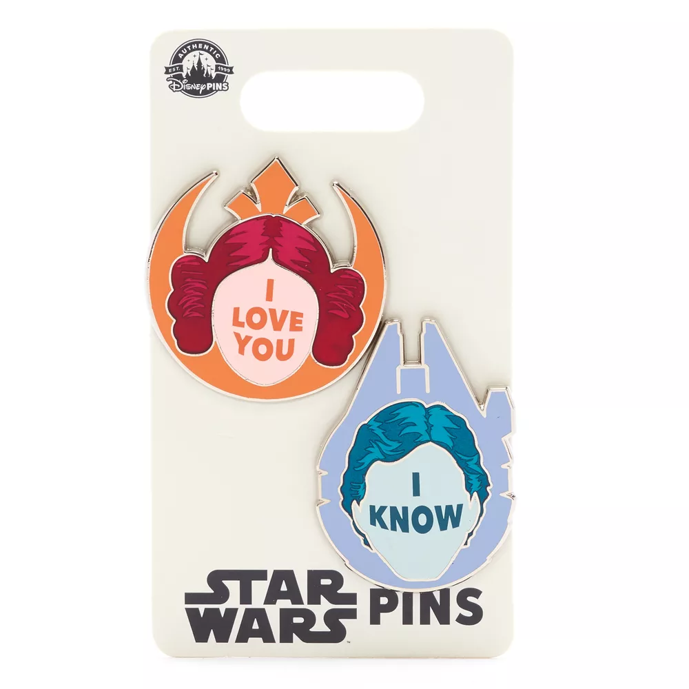Disney Store Ensemble De Pin's Princesse Leia Et Han Solo, Star Wars 6 Disney Store Ensemble De Pin's Princesse Leia Et Han Solo, Star Wars – Image 4